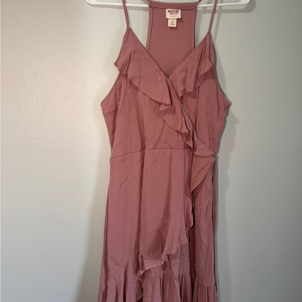 Target Women's Blush Ruffle Midi Dress